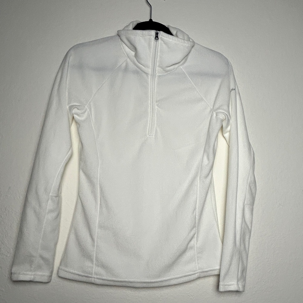 Columbia Glacial IV Half Zip Fleece Pullover White XS AK1131
